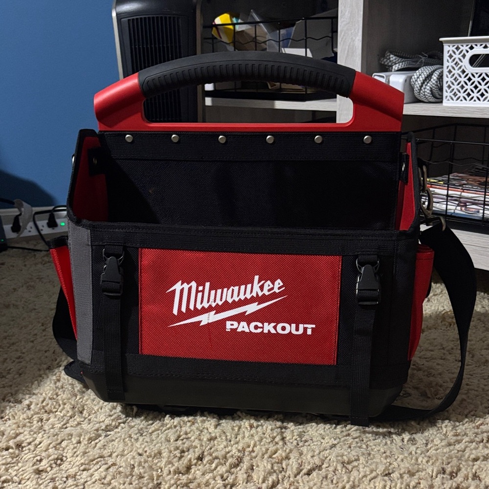 Milwaukee Red and Black pack out Tool Bag
